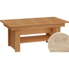   Mexico emelhető és kihúzható dohányzóasztal - Endgrain tölgy