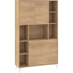   Megan 2 többfunkciós szekrény felhajtható asztallappal 3 ajtó - Cremona tölgy