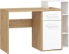 Rio íróasztal 1 ajtó 1 fiók jobbos - Artisan tölgy - Fehér