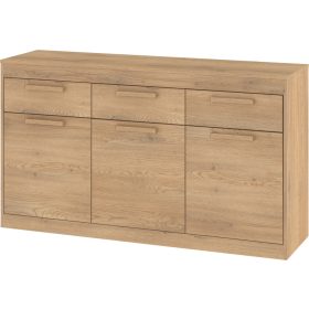 Maximus komód 3 ajtó 3 fiók - Cremona tölgy