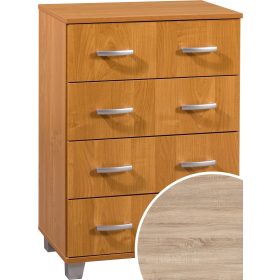 Komód 4 fiók KN-6044S - Világos Sonoma tölgy