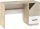Pax 120 íróasztal 1 ajtó 1 fiók - Endgrain tölgy - Fehér - Granada mandula