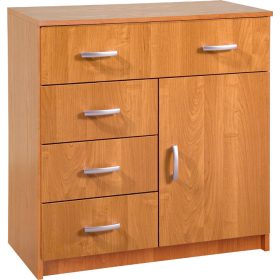 Komód 1 ajtó 4 fiók K-8044S1D - Éger