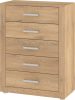 Viki kicsi komód 5 fiók - Cremona tölgy