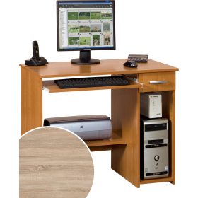 Kuba számítógépasztal - Világos Sonoma tölgy