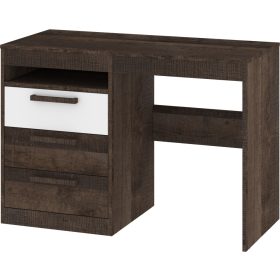 Maximus íróasztal 3 fiók - Grange tölgy - Fényes fehér