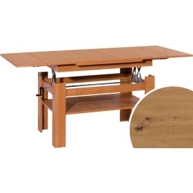   Sylwia emelhető és kihúzható dohányzóasztal - Artisan tölgy