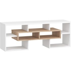 Rio TV-állvány - Világos Sonoma tölgy - Fehér