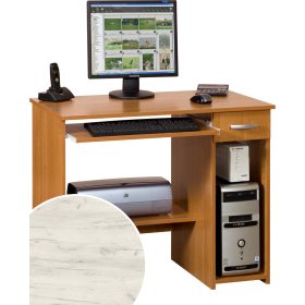 Kuba számítógépasztal - Fehér tölgy