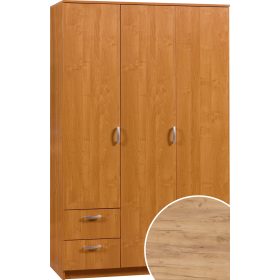   Wenecja 1 gardróbszekrény 3 ajtó 2 fiók tükör nélkül - Arany tölgy