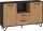 Boss komód 2 ajtó 2 fiók - Fekete - Artisan tölgy