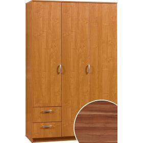   Wenecja 1 gardróbszekrény 3 ajtó 2 fiók tükör nélkül - Wallis szilva