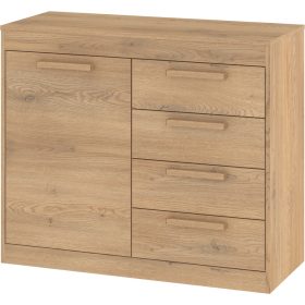 Maximus komód 1 ajtó 4 fiók - Cremona tölgy