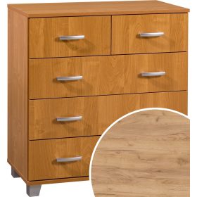 Komód 5 fiók KN-8045S - Arany tölgy