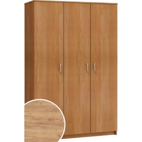 Szafa gardróbszekrény 3 ajtó - Arany tölgy