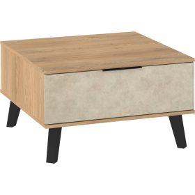   Sven kicsi dohányzóasztal 2 ajtó - Cremona tölgy - Granada mandula