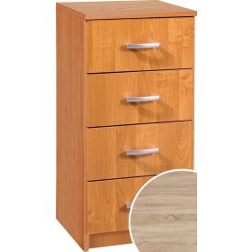 Komód 4 fiók K-4044S - Világos Sonoma tölgy