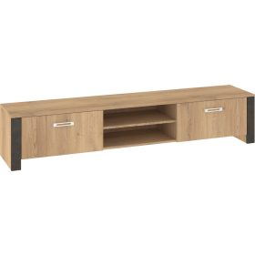 Hugo TV-állvány 2 ajtó - Cremona tölgy - Granada barna