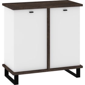 Cross komód 2 ajtó - Grange tölgy - Fehér