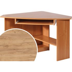 Caren sarok számítógépasztal jobbos - Arany tölgy