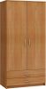 Szafa gardróbszekrény 2 ajtó 2 fiók - Éger