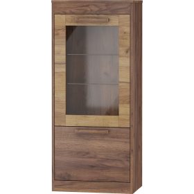   Maximus könyvespolc 1 ajtó 1 üveges ajtó - Tobacco tölgy - Arany tölgy