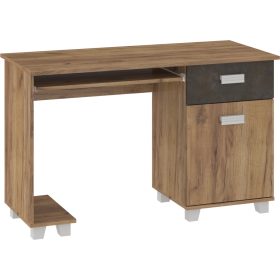   Solo számítógépasztal 1 ajtó 1 fiók - Arany tölgy - Granada barna