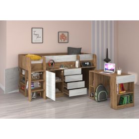 Smile galériaágy balos - Arany tölgy - Fehér tölgy