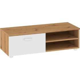   Magic TV-állvány 1 ajtó kicsi - Artisan tölgy - Fényes fehér