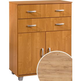 Komód 2 ajtó 2 fiók KN-8052S2D - Arany tölgy