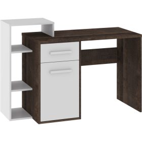   Rio íróasztal 1 ajtó 1 fiók balos - Grange tölgy - Fehér
