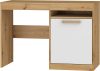 Maximus íróasztal 1 ajtó - Artisan tölgy - Fényes fehér