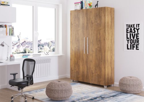 Teddy szekrényágy 120 - Burgundy tölgy