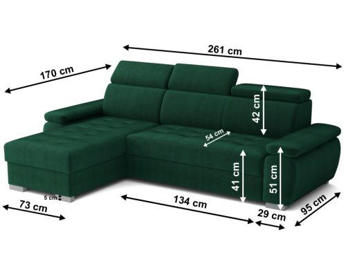 Santi sarokkanapé, balos