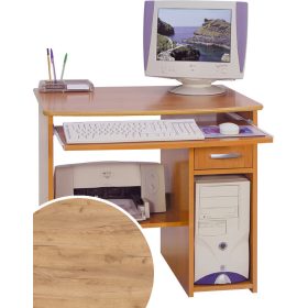 Medium számítógépasztal - Arany tölgy