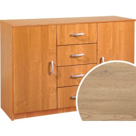 Komód 2 ajtó 4 fiók K-1244S2D - Cremona tölgy