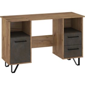   Boss íróasztal 1 ajtó 2 fiók - Arany tölgy - Granada barna