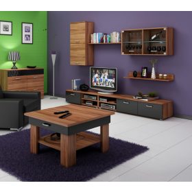 Omega dohányzóasztal - Wallis szilva - Fekete