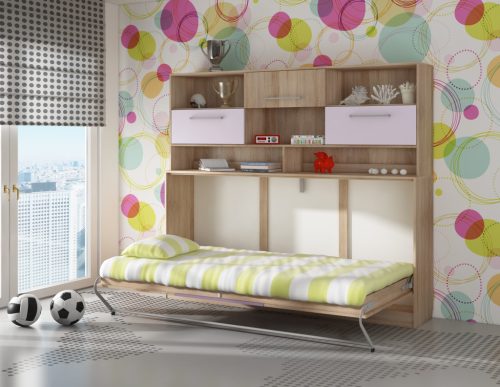 Magasító Roger szekrényágyhoz - Világos Sonoma tölgy - Levendula - Lila