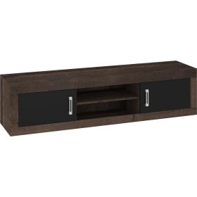 Verin TV-állvány 2 ajtó - Grange tölgy - Fényes fekete