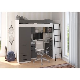 Smyk galériaágy jobbos - Fehér - Szürke