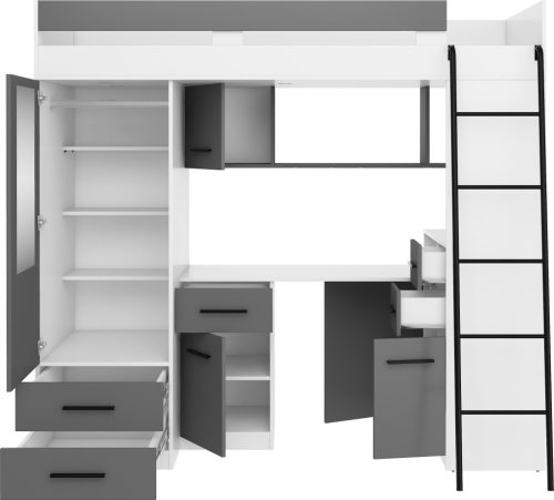 Smyk galériaágy jobbos - Fehér - Szürke