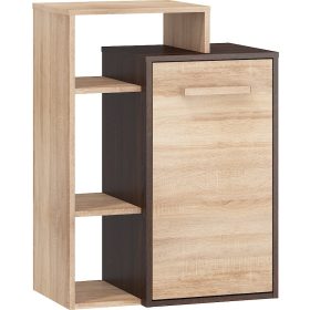   Rio komód 1 ajtó balos - Sötét Sonoma tölgy - Világos Sonoma tölgy