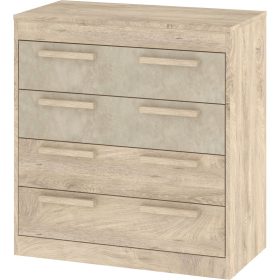 Maximus komód 4 fiók - Endgrain tölgy - Granada mandula