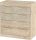 Maximus komód 4 fiók - Endgrain tölgy - Granada mandula