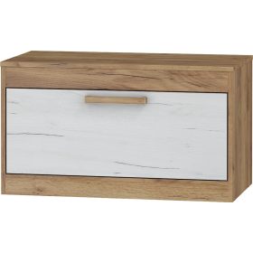 Maximus  TV-állvány 1 ajtó - Arany tölgy - Fehér tölgy