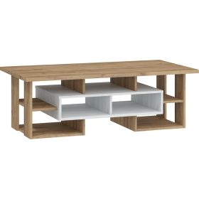 Rio dohányzóasztal N - Fehér tölgy - Arany tölgy