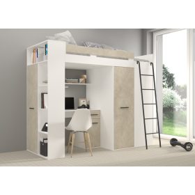 Verana galériaágy jobbos - Fehér - Granada mandula