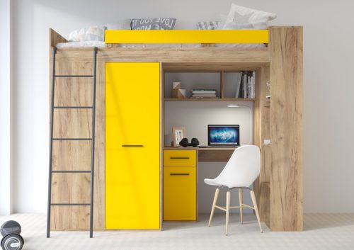 Verana galériaágy balos - Arany tölgy - Sárga