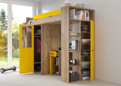 Verana galériaágy balos - Arany tölgy - Sárga